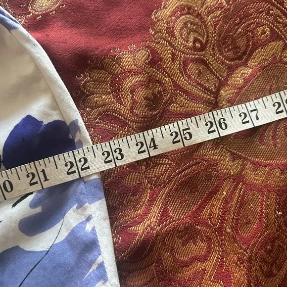 Vintage Suzi Chin Floral Water Color Strapless Dress Size 10 - Picture 11 of 13